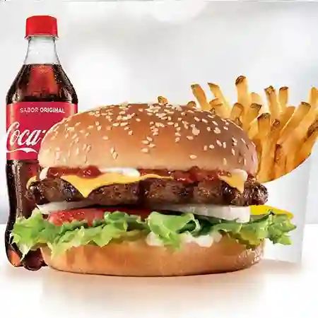 Classic artesanal + papas + gaseosa