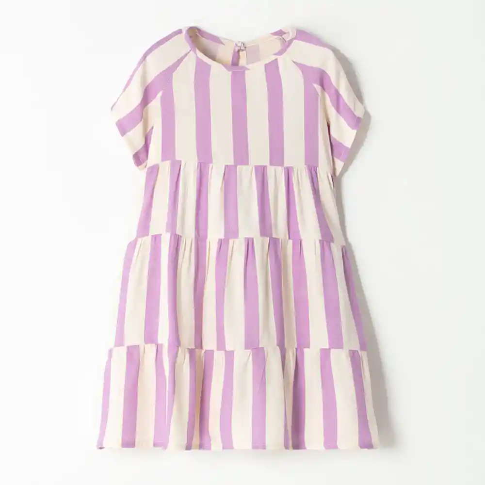 Vestido Corto Manga Corta Algodón Bebita Tabata Baby Fresh