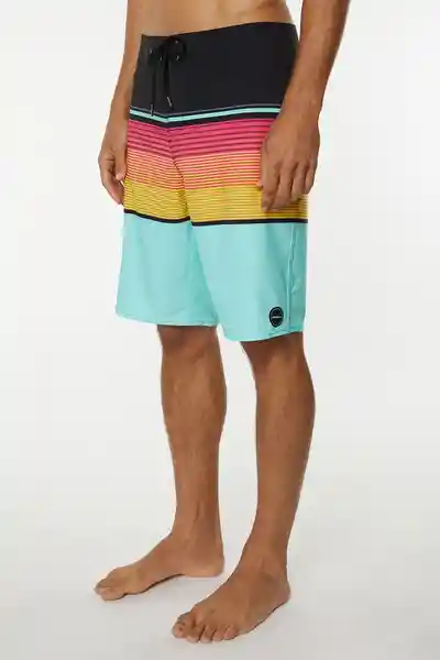 ONeill Short de Baño Lennox Stretch Am Rosado Talla 36