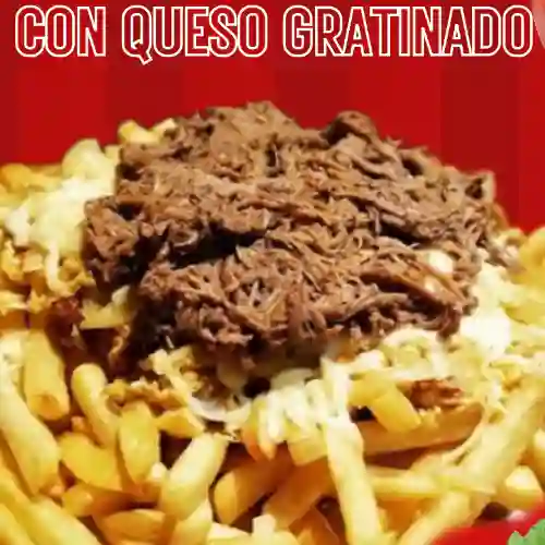 Papas con Carne Desmechada