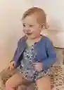 Abrigo Cardigan Hibisco Azul Talla 64 Niños Mango