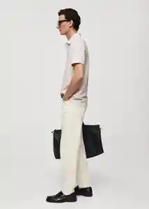 Camisa Polo Rea Rosa Pastel Talla XL Hombre Mango