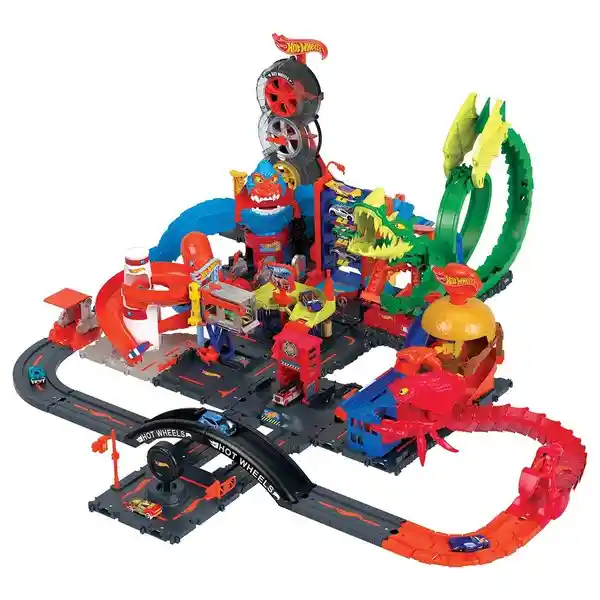 Pista de Juguete Hot Wheels Tienda de Hamburguesas