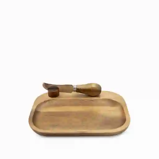 Tabla y Cuchillo Para Quesos en Acacia Ambiente Gourmet
