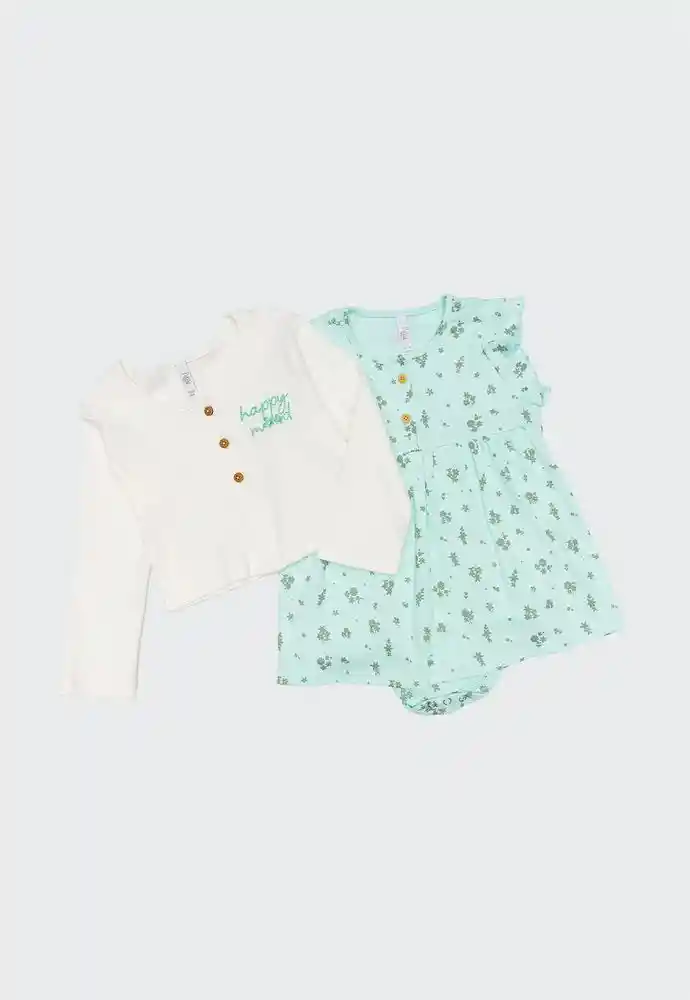 Conjunto 3 Piezas 12/18mese-ivory