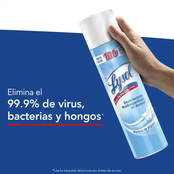 Lysol Desinfectante de Ambientes en Spray 