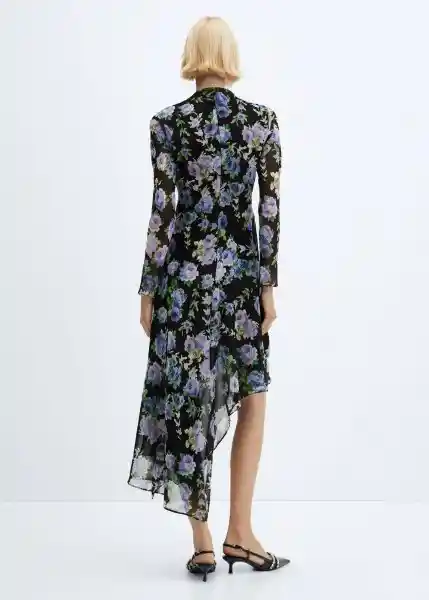Vestido Salma Negro Talla M Mujer Mango