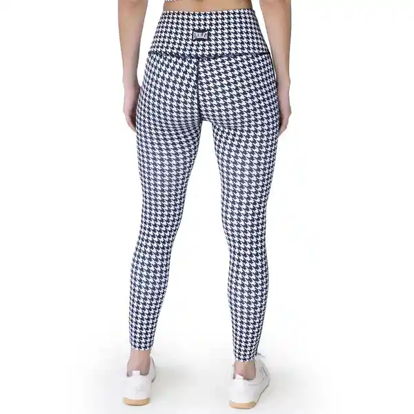 Legging Houndstooth Blanco y Negro Talla L Everlast