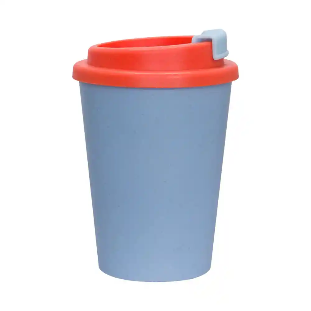 Vaso Con Tapa de Fibra