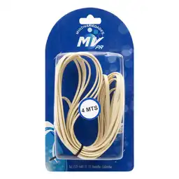 Multivariedades Cable Teléfono Plano 4 m ECIMP-154