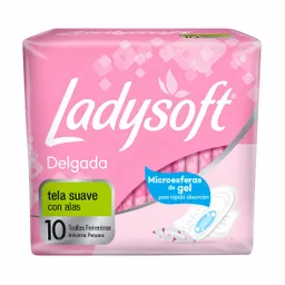 Ladysoft Toalla Higiénica Delgada con Alas