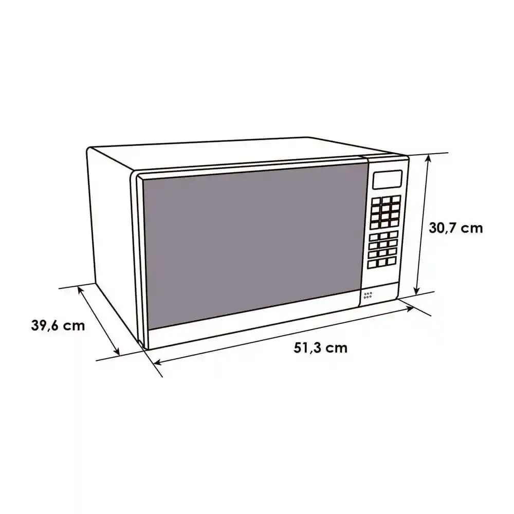 Abba Microondas 1.1 Silver HMA031MEE