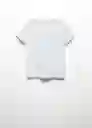 Camiseta Mango Off White Talla 08 Niñas Mango