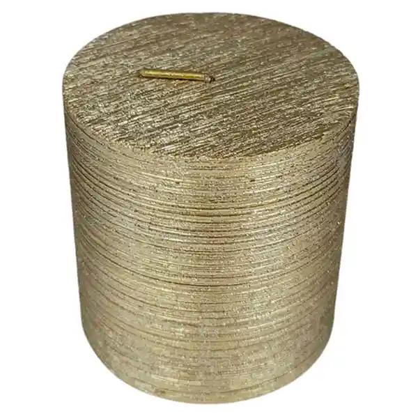 Cotidiana Vela Pilar Met Dorado 7 cm Nav24