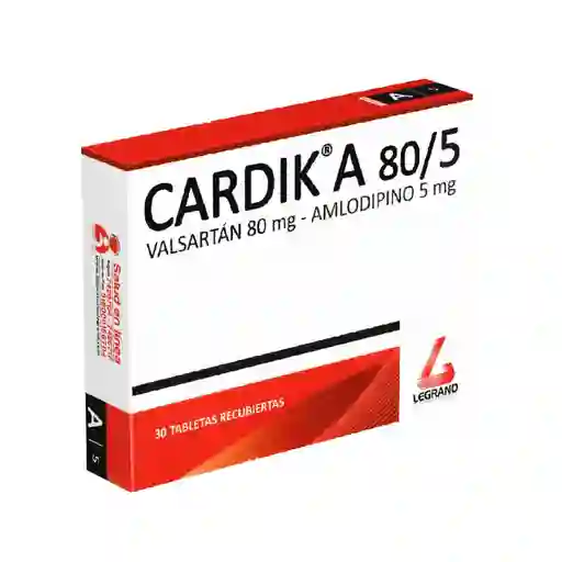 Cardik a Valsartan/amlodipino 80/5 Mg