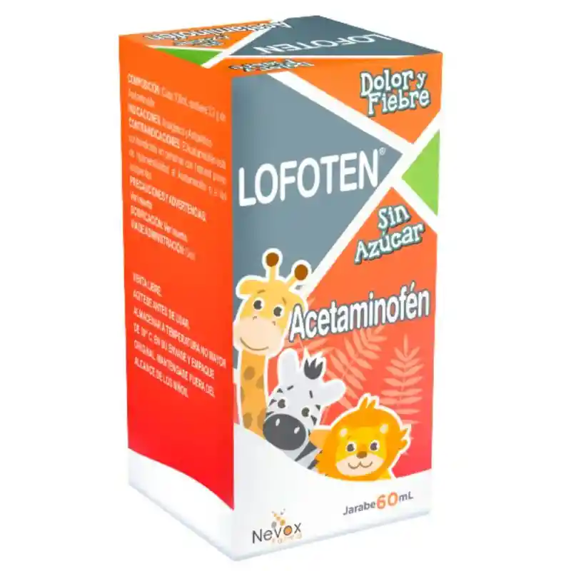 Lofoten Jarabe Niños Dolor y Fiebre sin Azúcar (32mg / mL)