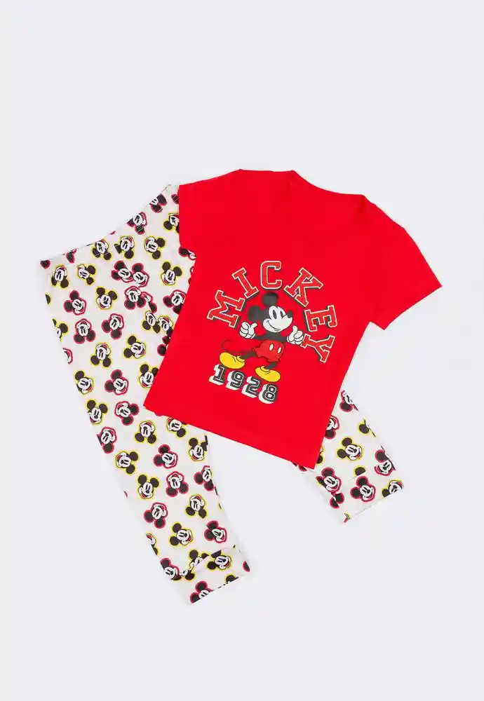 Pijama Dos Piezas Bebito 6/9 Meses-rojo