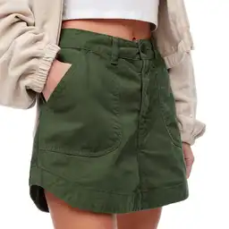 Falda Short Tiro Medio Con Bolsillos Femenino Logoy Gef