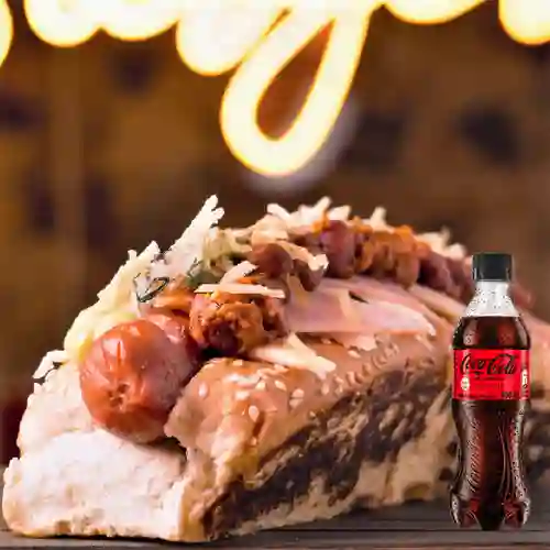 Combo Dog Mexicano + Coca Cola Sin Azúcar 400 ml