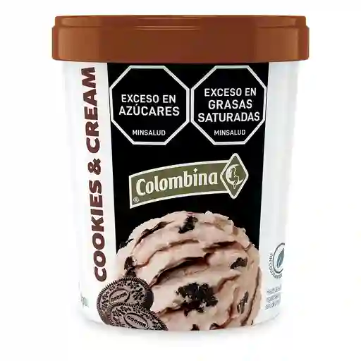 Colombina Helado Sabor a Cookies y Cream Salsa de Chocolate