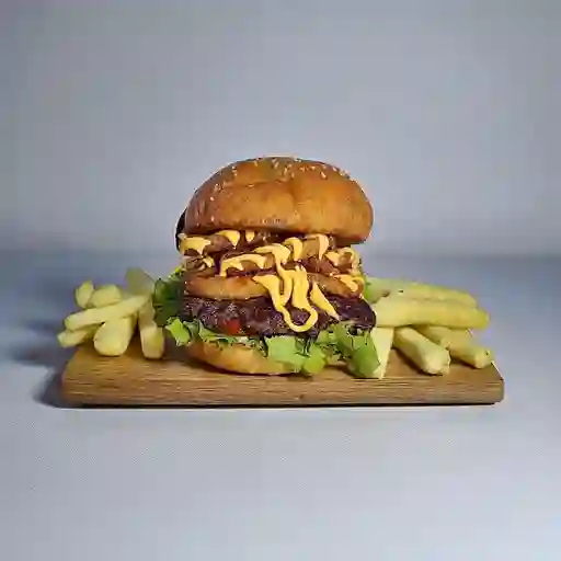 Combo hamburguesa de cebolla