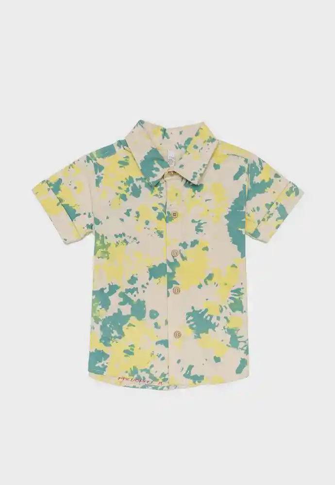Camisa Manga Corta 9/12meses-estamp 2