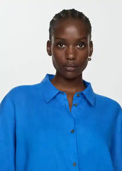 Camisa Pai Tinta Talla M Mujer Mango