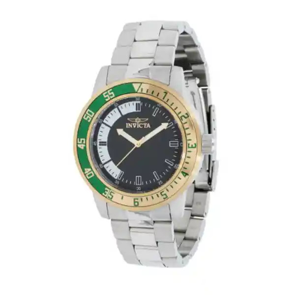 Invicta Reloj Specialty Plata Verde y Dorado Inv38595