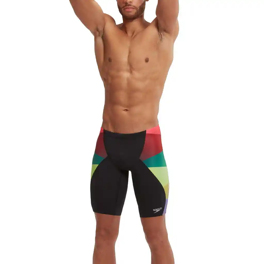 Pantaloneta de Bano Jammer Digital V-cut Hombre Verde-36