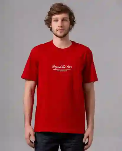 Camiseta Comfort Hombre Rojo Rubi Oscuro Talla XXL 87182 Rifle