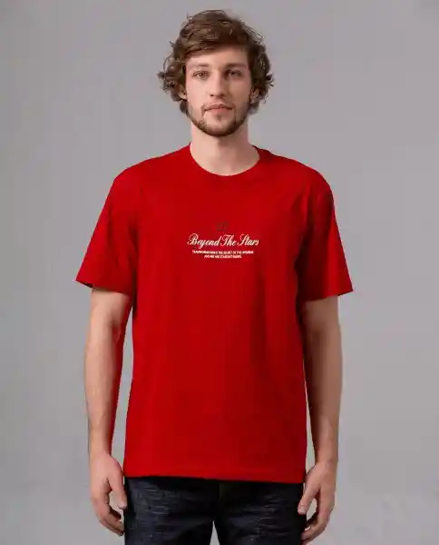 Camiseta Comfort Hombre Rojo Rubi Oscuro Talla XXL 87182 Rifle