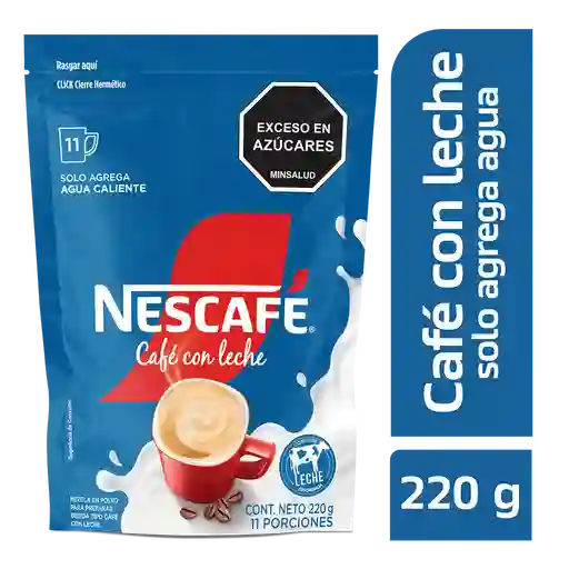 Café con Leche NESCAFÉ soluble x 220g