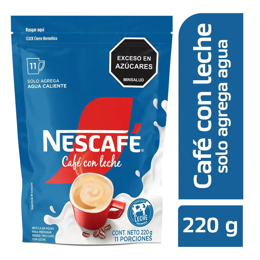 Café con Leche NESCAFÉ soluble x 220g
