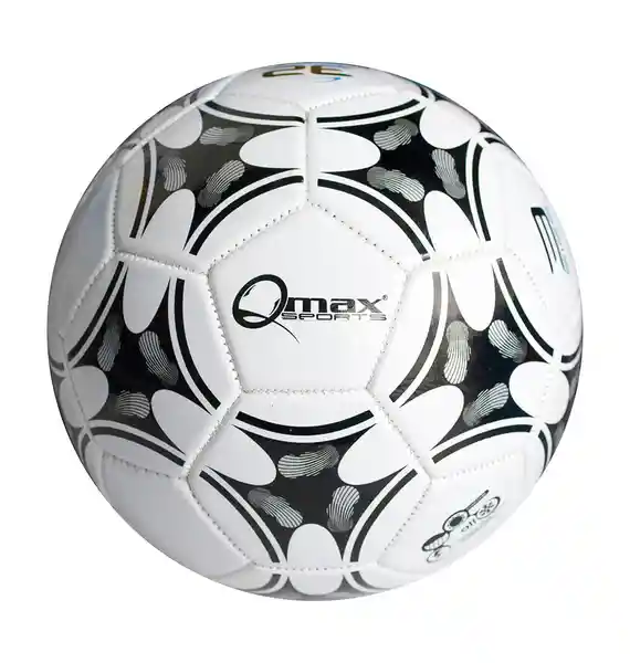 Qmax Balón de Fútbol Blanco No.3