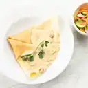 Crepe de Camarones Al Curry y Espinaca