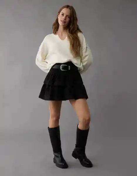 Suéter Tejido Mujer Blanco Talla: MEDIUM 1450106 American Eagle