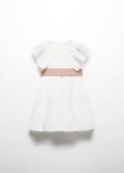 Vestido Emmab Offwhite Talla 97 Niñas Mango