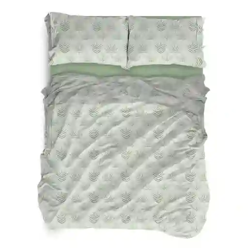 Juego de Cama Microfibra Cannon Extradoble Toulose Verde