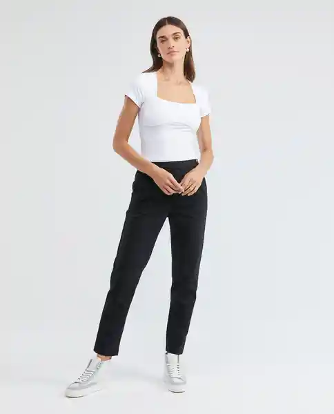 Essential Squareneck Top Blanco Talla Xs Mujer Chevignon