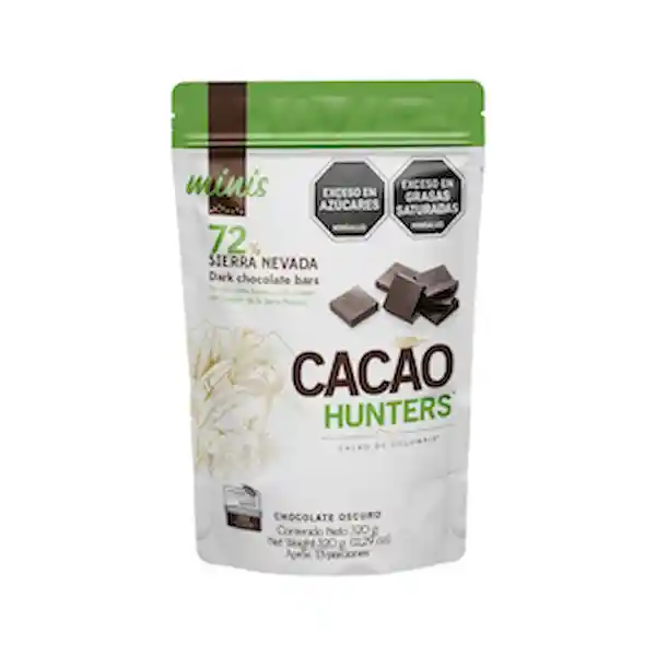 Cacao Hunters Barritas de Chocolate Oscuro de la Sierra Nevada
