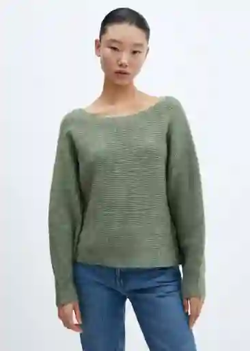 Jersey Vanesa Verde Talla M Mujer Mango