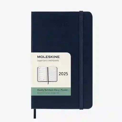 Moleskine Agenda 2025 Grande Sem Azul sc