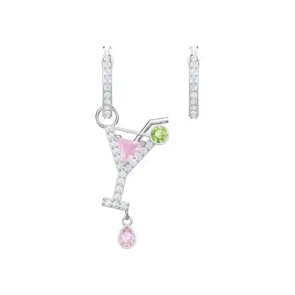 Swarovski Aretes Para Mujer de Baño Rodio 457661