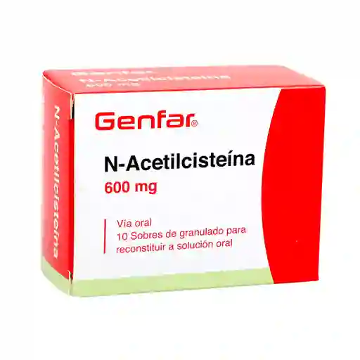 N-acetilcisteína 600 Mg Granulado Para Solución Oral Gef