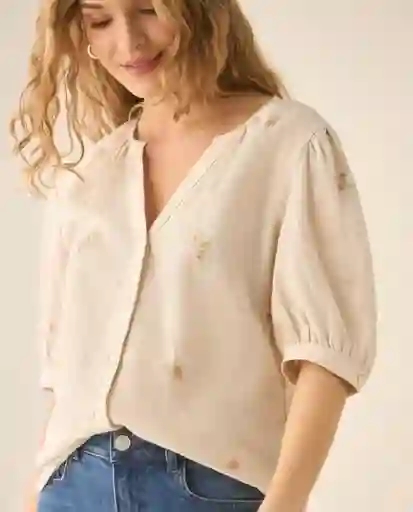 Camisa Amarillo Envejecido Medio Talla S 613G026 Esprit