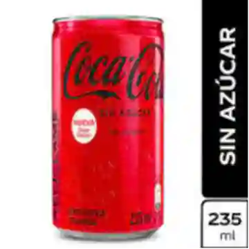 Coca Cola Sin Azúcar Lata 235 ml