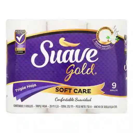 Papel Higiénico Suave Gold Soft Care