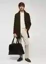 Abrigo Hake Khaki Talla M Hombre Mango