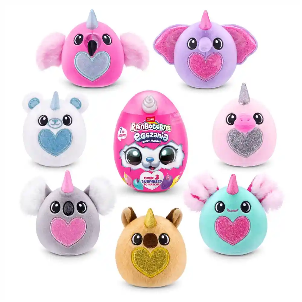 Peluche Sorpresa Eggzania Baby Mania Con 5 Sorpresas
