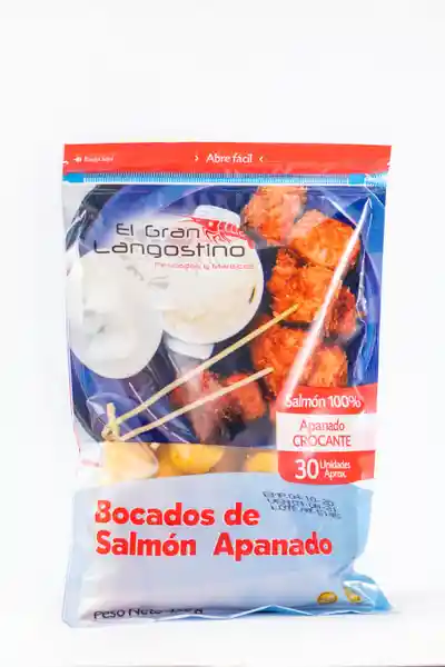 El Gran Langostino Bocados de Salmón Apanado